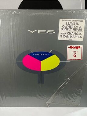 Yes - 90125 LP (1983) Atco 90125-1 With Shrink & Hype Sticker